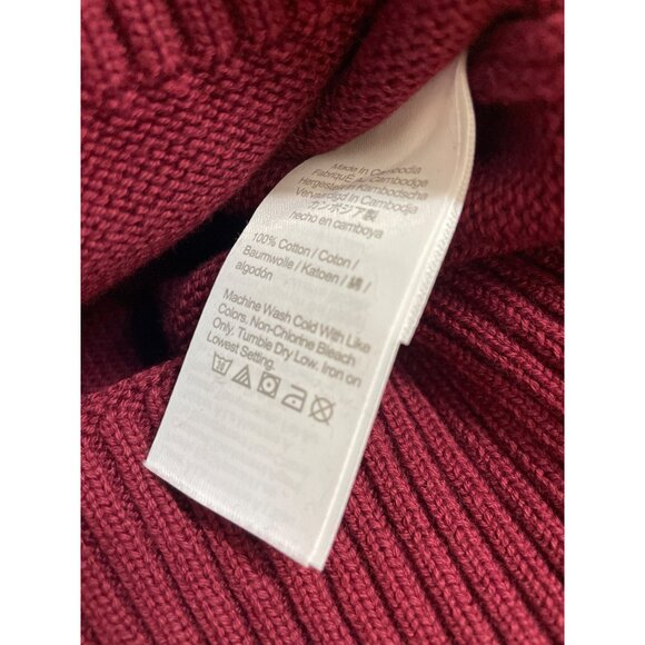 J.Crew Men's Wine Red Crewneck Plush Knit Fabric Sweater Sz L- NWT - Picture 5 of 7
